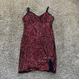 Sequin Red Dress